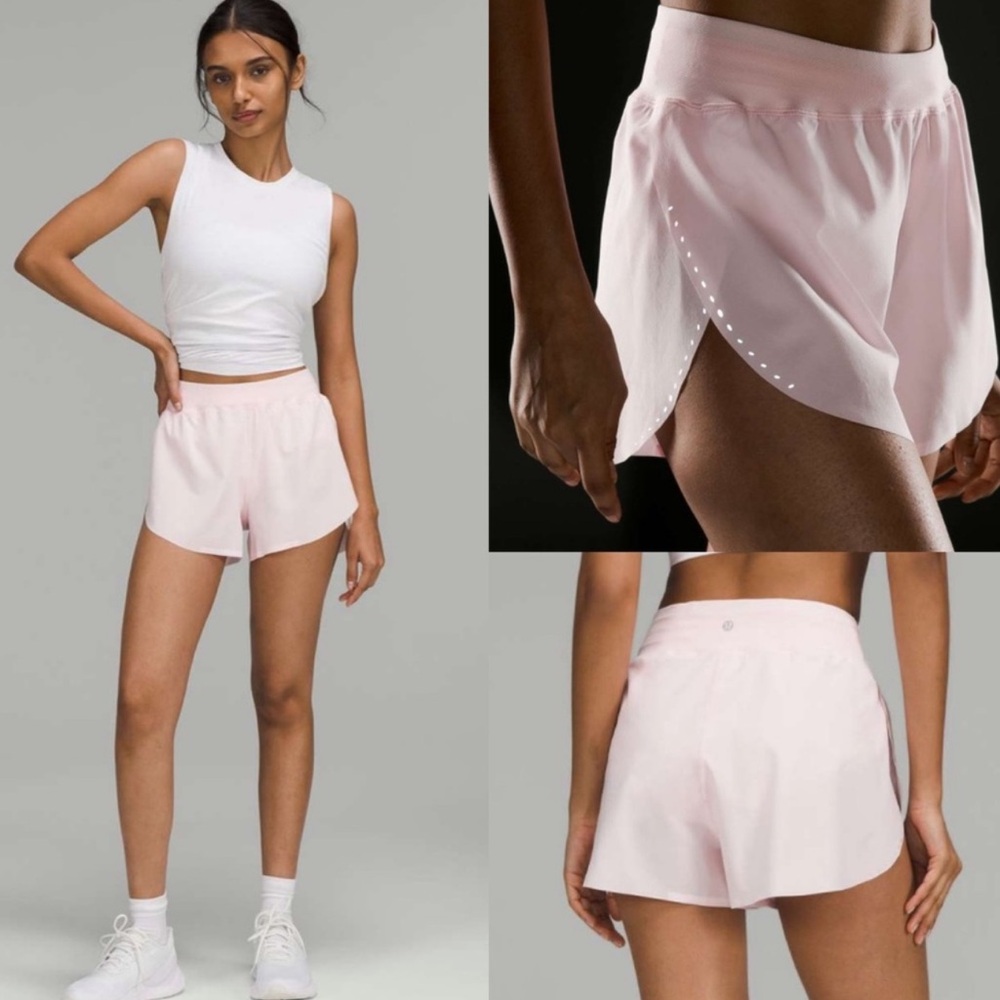 Lululemon strawberry milkshake find your pace shorts